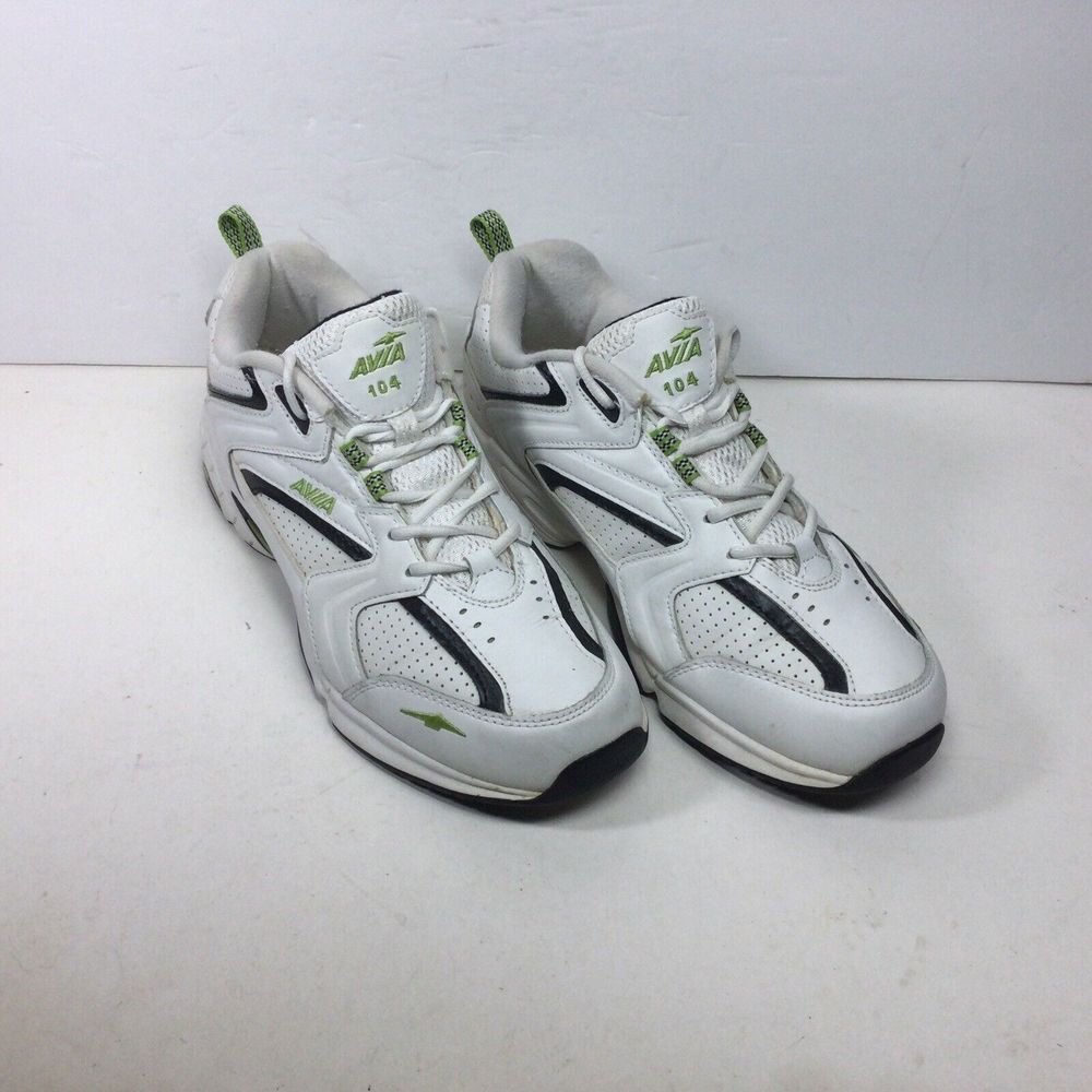Avia 104 Cantilever Running Shoes Womens Size 9 White Green Athletic Sneakers‎